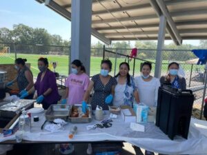 Volunteering during the event
